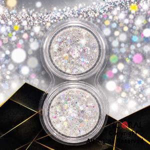 MAQUILLAJE ARTISTICO GLITTER PLATA Y PLATA (2 - 4 GR)